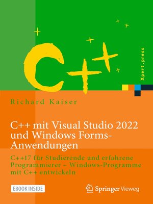cover image of C++ mit Visual Studio 2022 und Windows Forms-Anwendungen